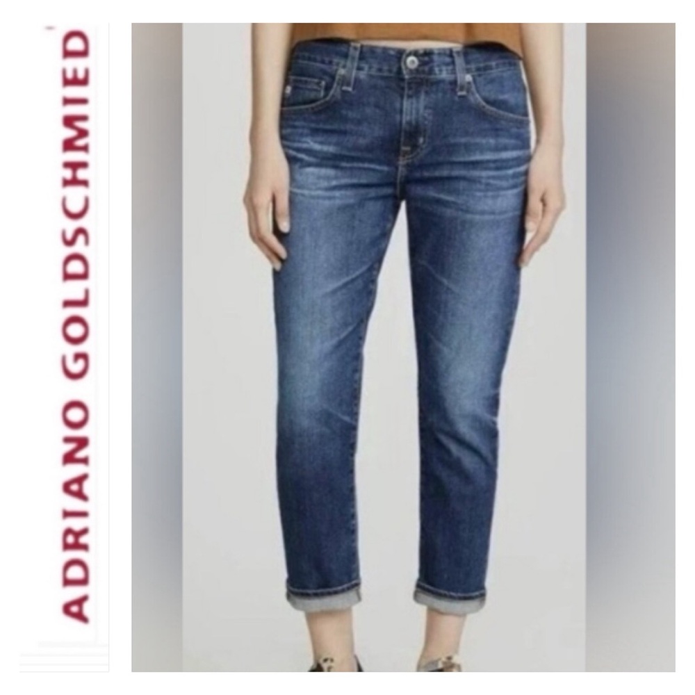 AG Adriano Goldschmied EX-Boyfriend Slouchy Slim Jeans Japanese Fabric 27 x 29